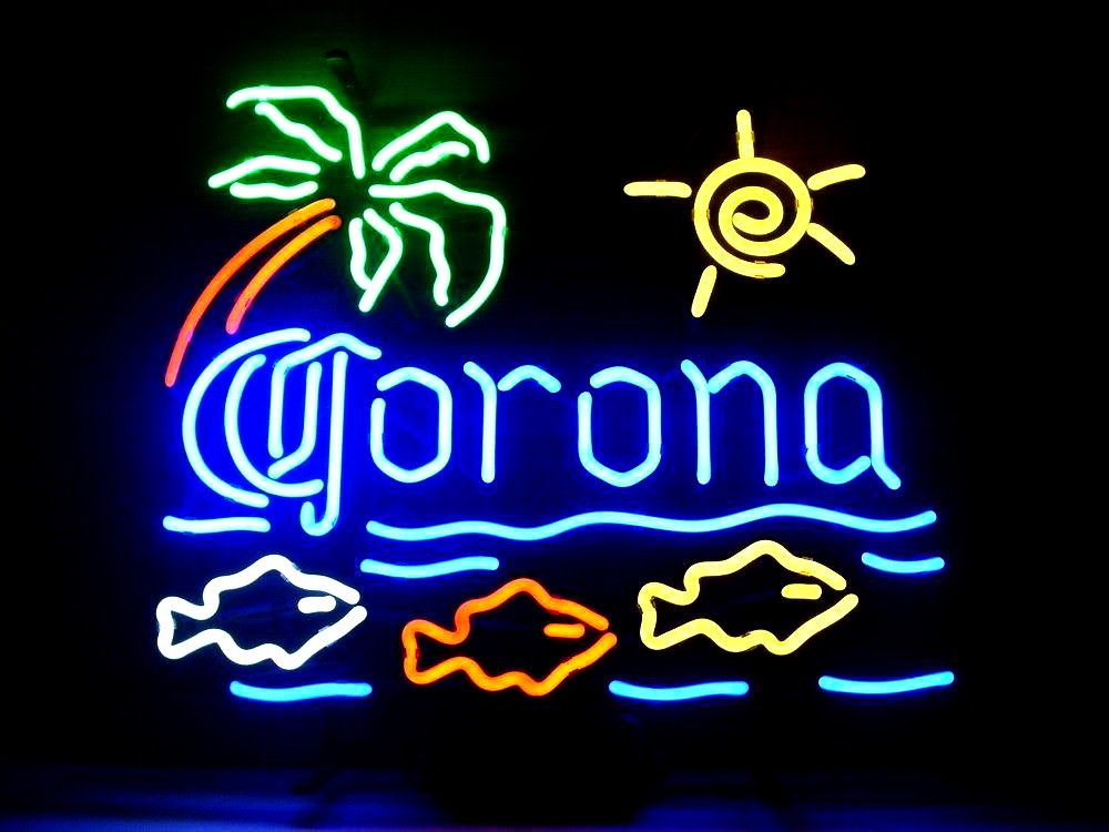 Corona Light Fish In Sea Neon Sign